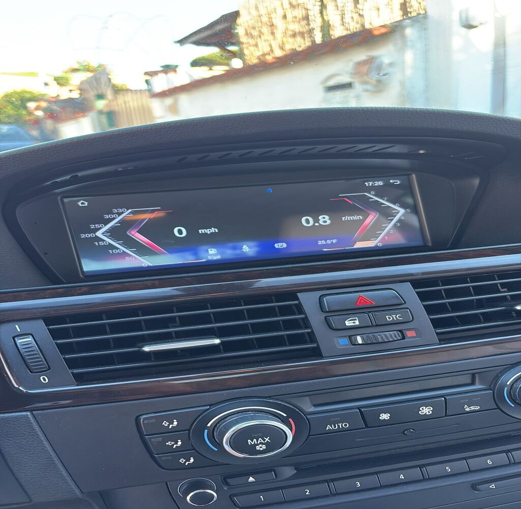 Cornice Controllo Multimediale Rossa Per BMW Serie 1/3/4/5/X1/X3/X5 - Accessorio Interno In Carbonio Look - 3